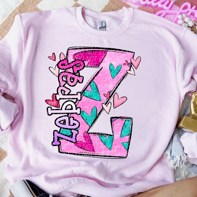 Valentine's Day Mascots DTF Print