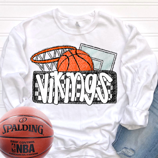 Basketball Mascots DTF Print