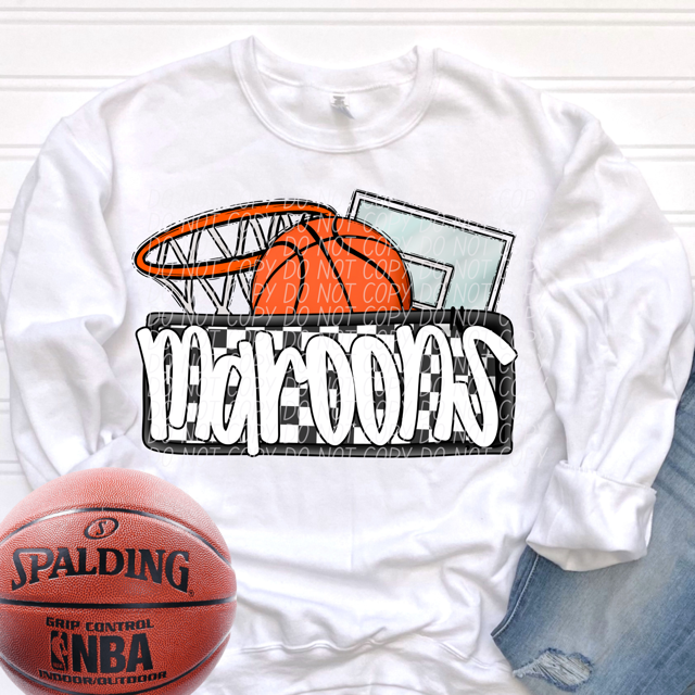 Basketball Mascots DTF Print