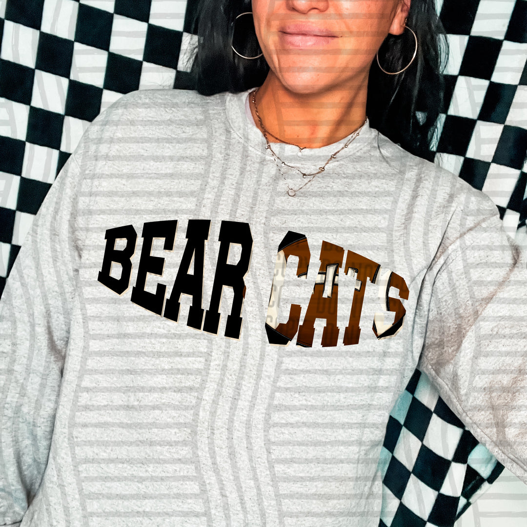 Varsity Clipped Football Mascots DTF Print
