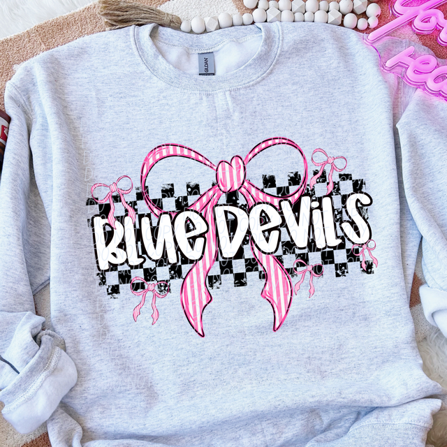 Pink Bow Mascots DTF Print