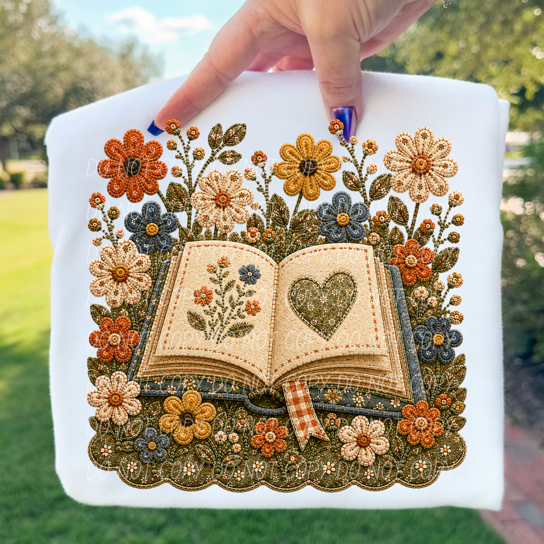 Fall Flowers DTF Print