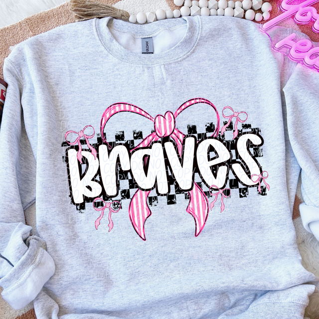 Pink Bow Mascots DTF Print