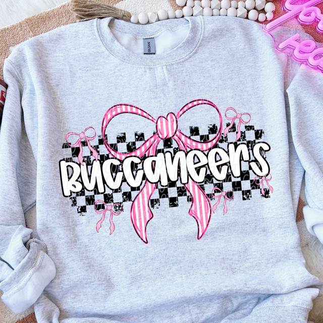 Pink Bow Mascots DTF Print