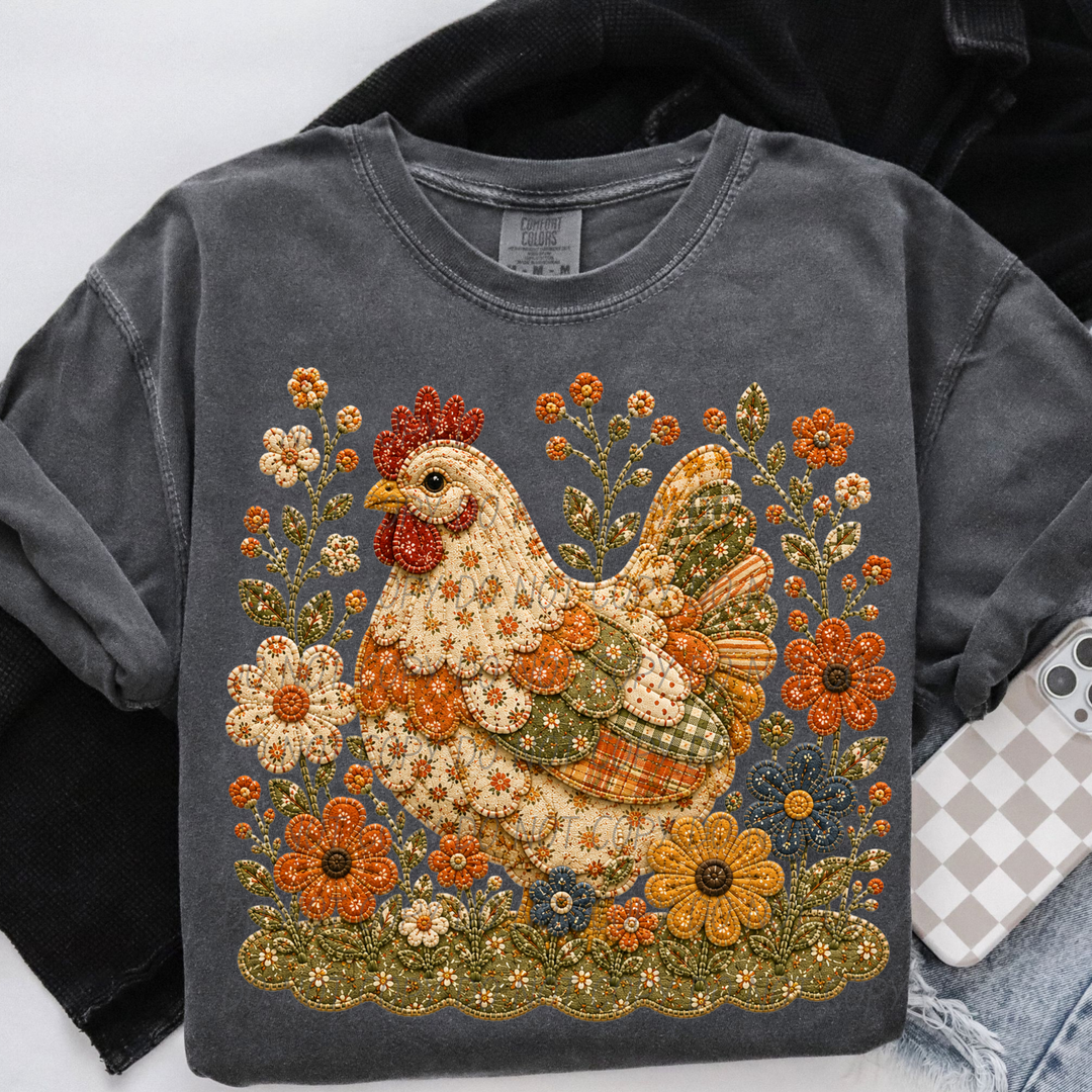 Fall Flowers DTF Print