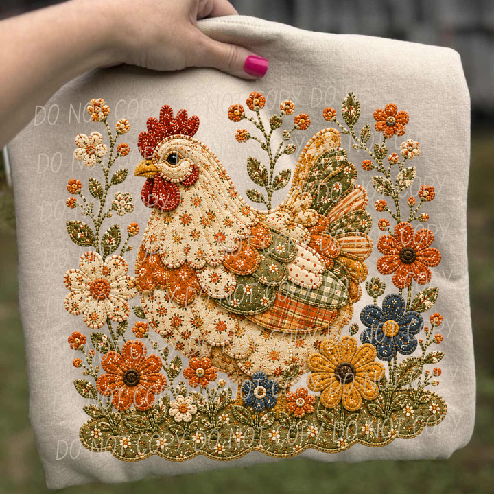 Fall Flowers DTF Print