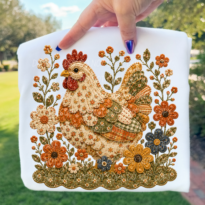 Fall Flowers DTF Print