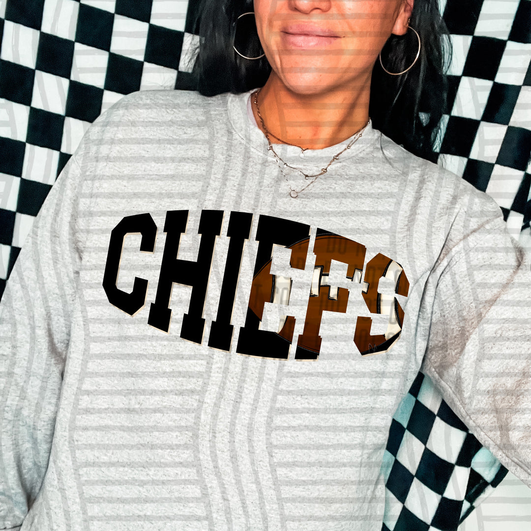 Varsity Clipped Football Mascots DTF Print