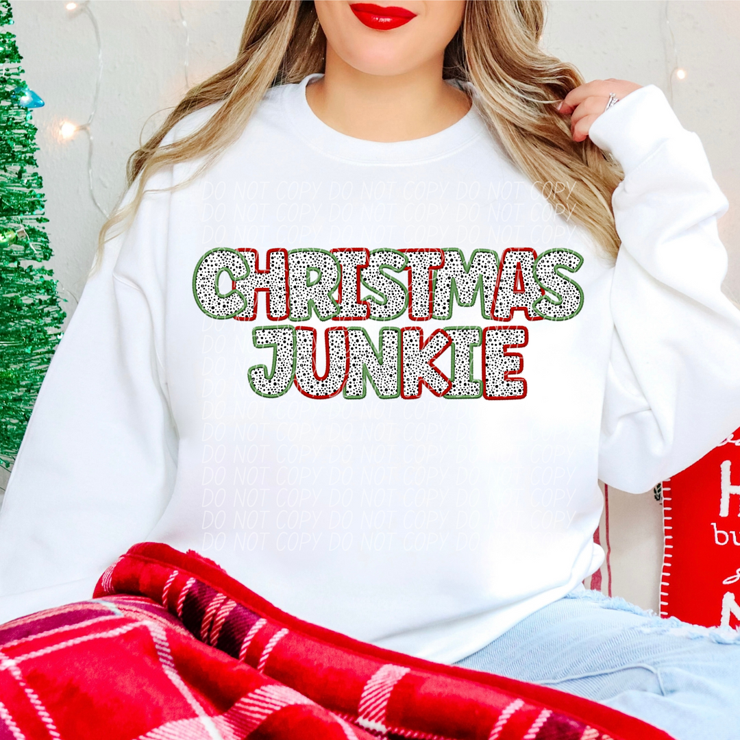 Christmas Junkie DTF Print