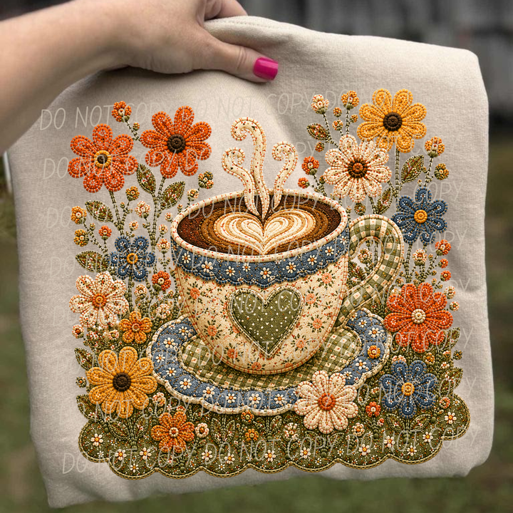Fall Flowers DTF Print