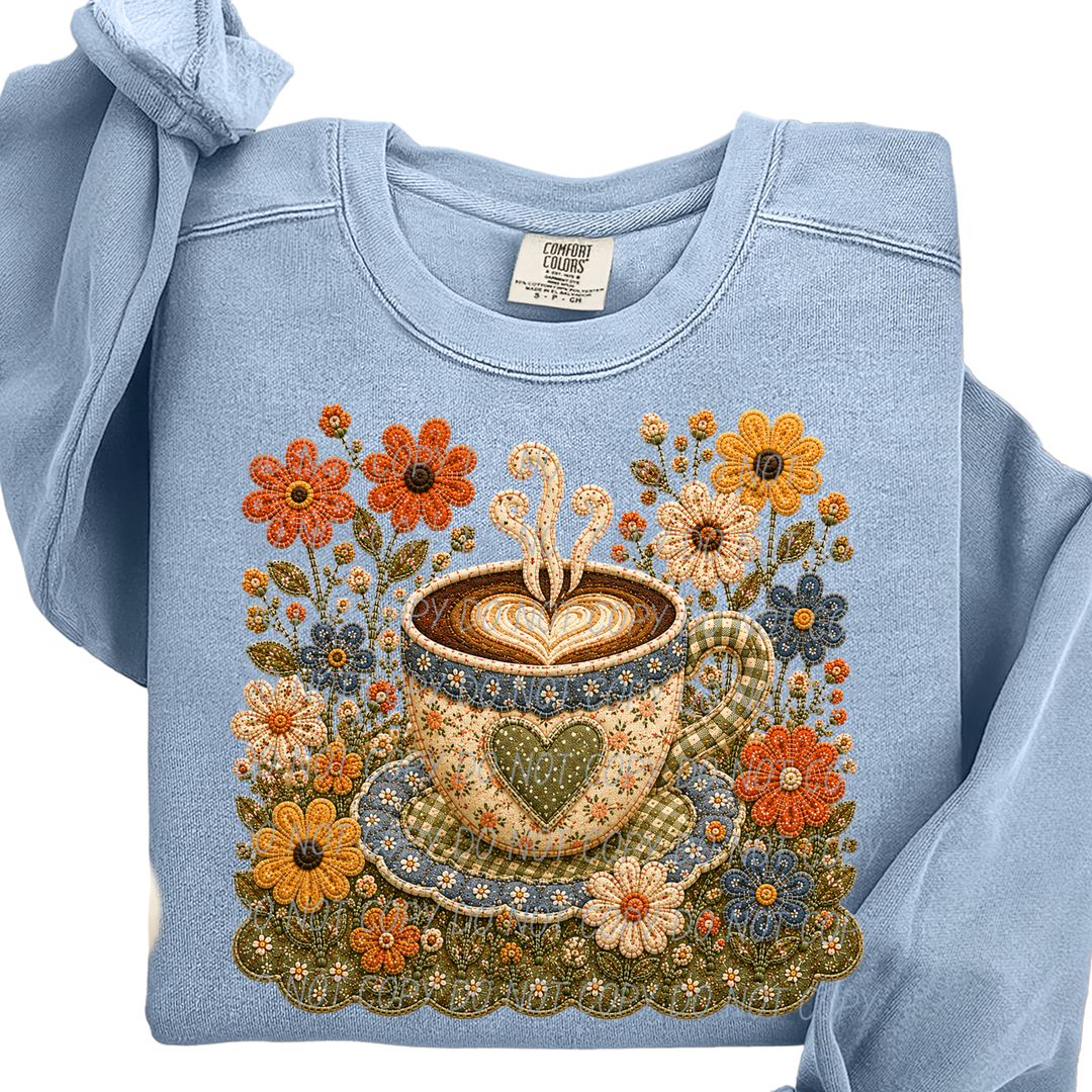 Fall Flowers DTF Print