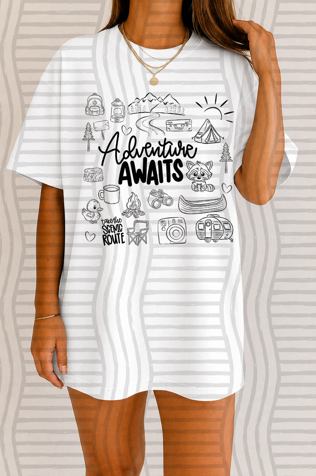 Adventures Awaits DTF Print