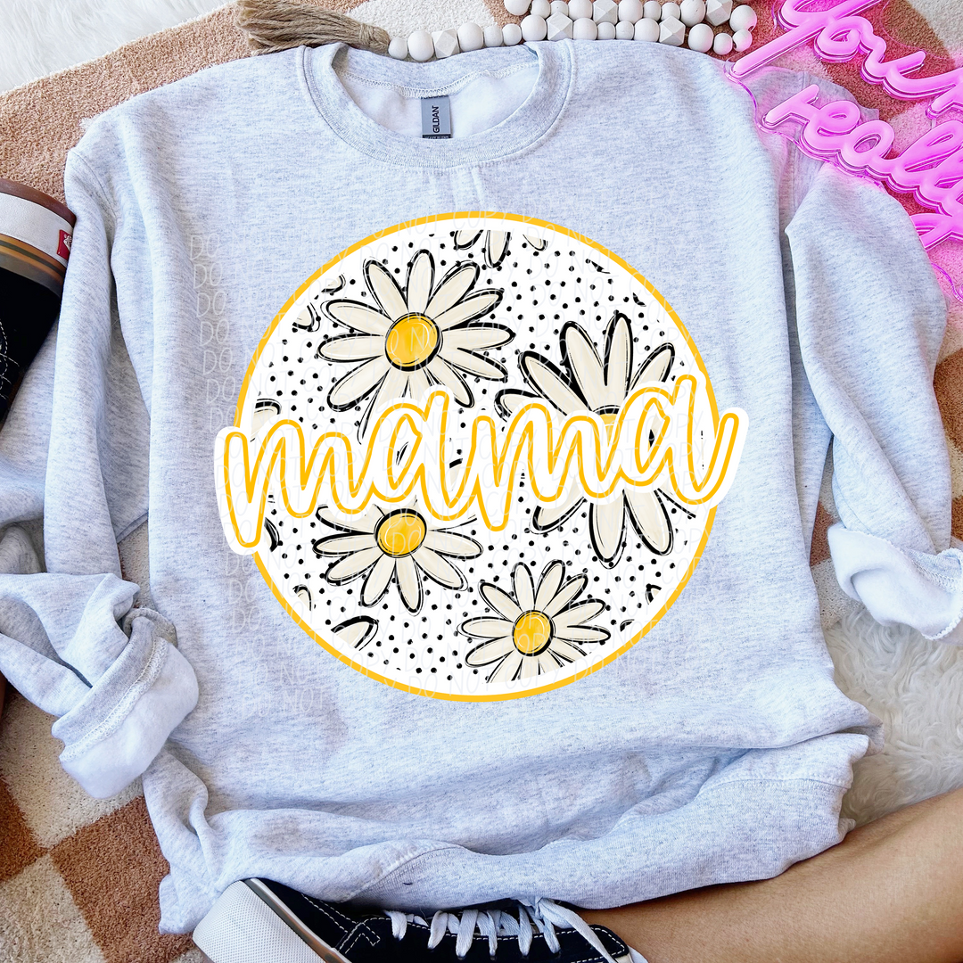 Mothers Day Daisy Names DTF Print
