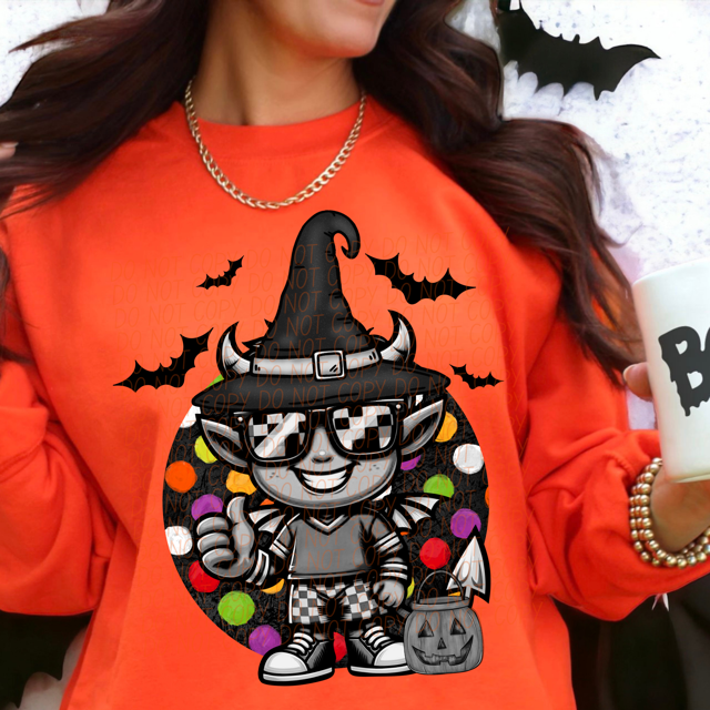 Trick or Treat Mascot DTF Print