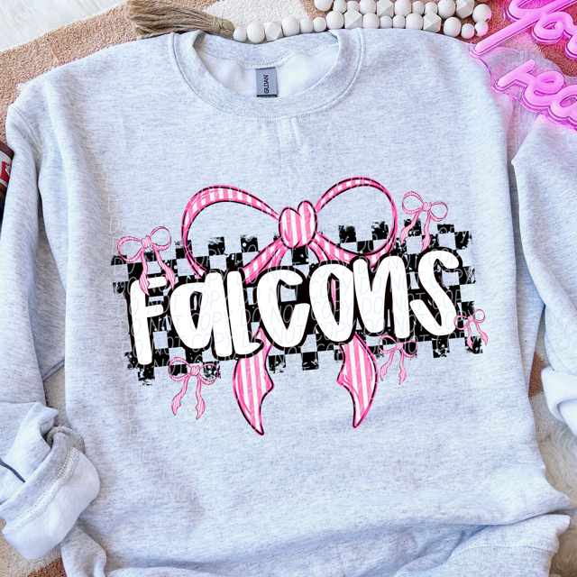 Pink Bow Mascots DTF Print