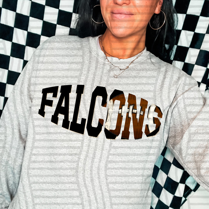 Varsity Clipped Football Mascots DTF Print