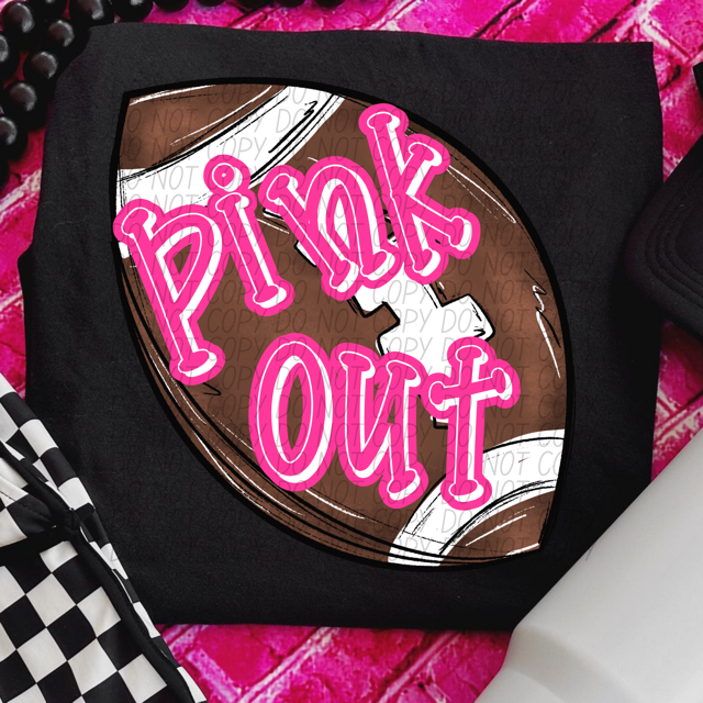 Pink Out Sports DTF Print