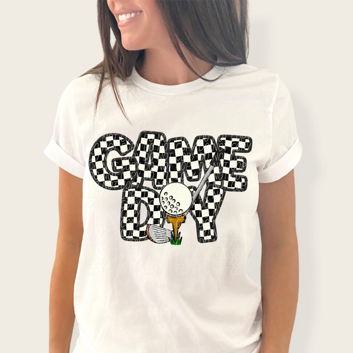 Game Day Checker Sports DTF Print