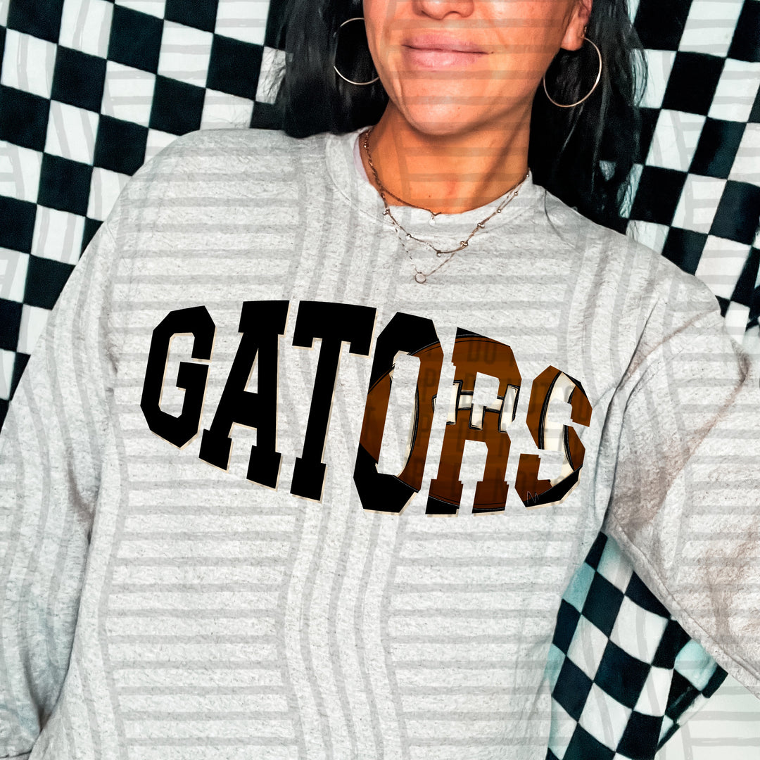 Varsity Clipped Football Mascots DTF Print
