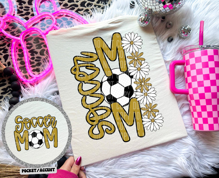 Soccer Mom With Pocket DTF Print