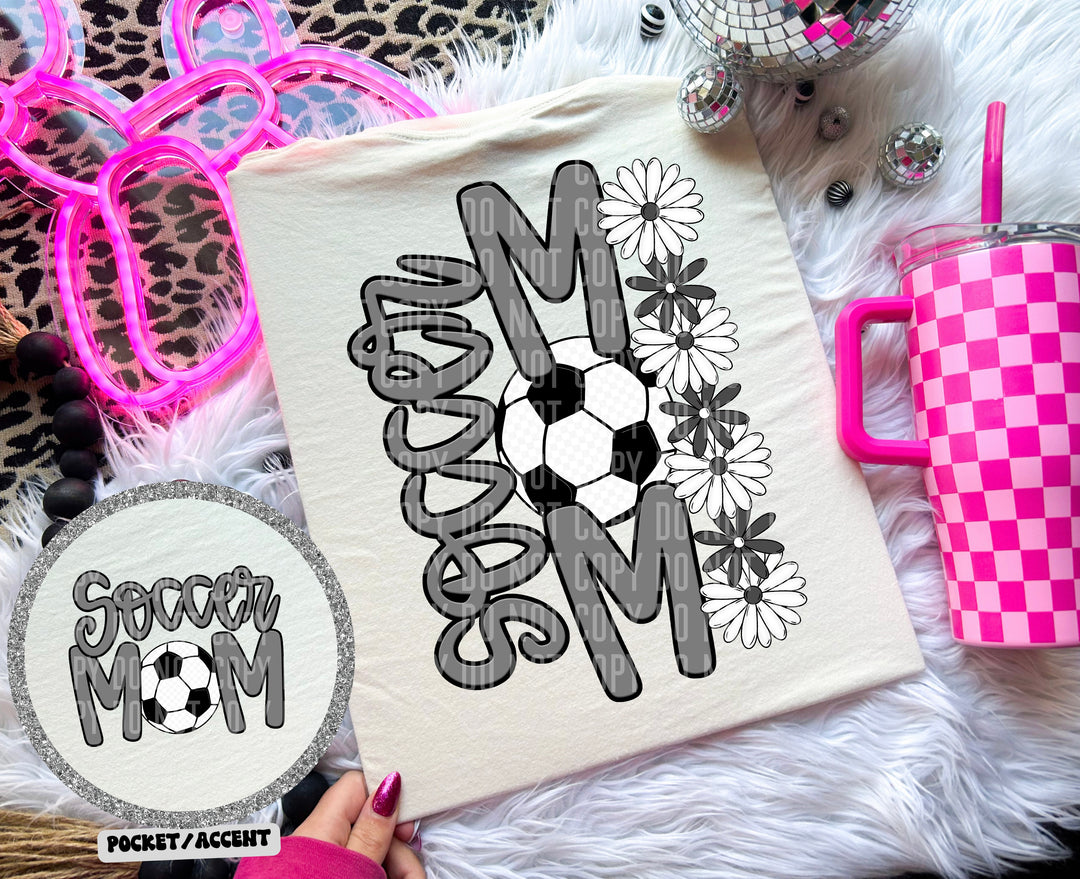 Soccer Mom With Pocket DTF Print