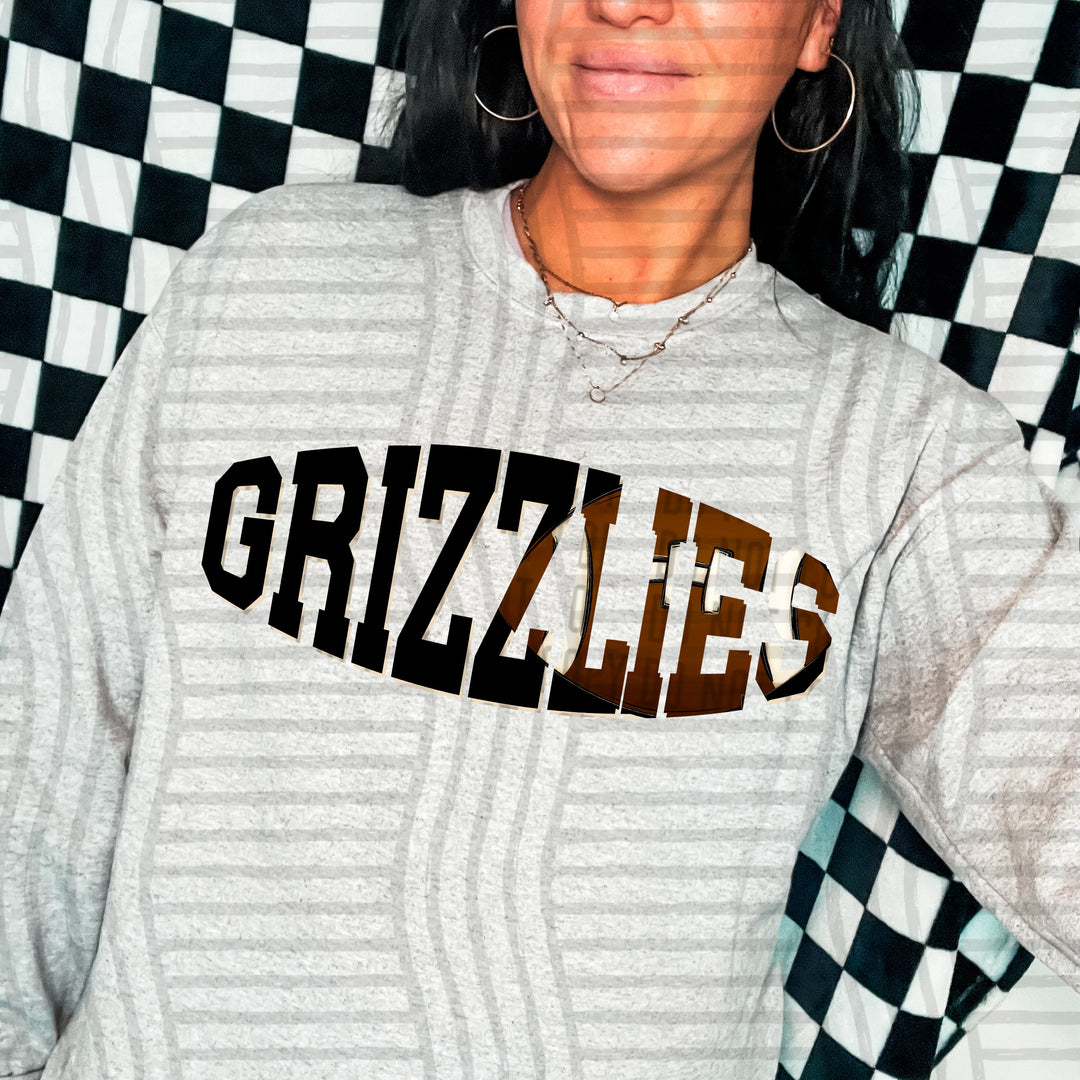 Varsity Clipped Football Mascots DTF Print