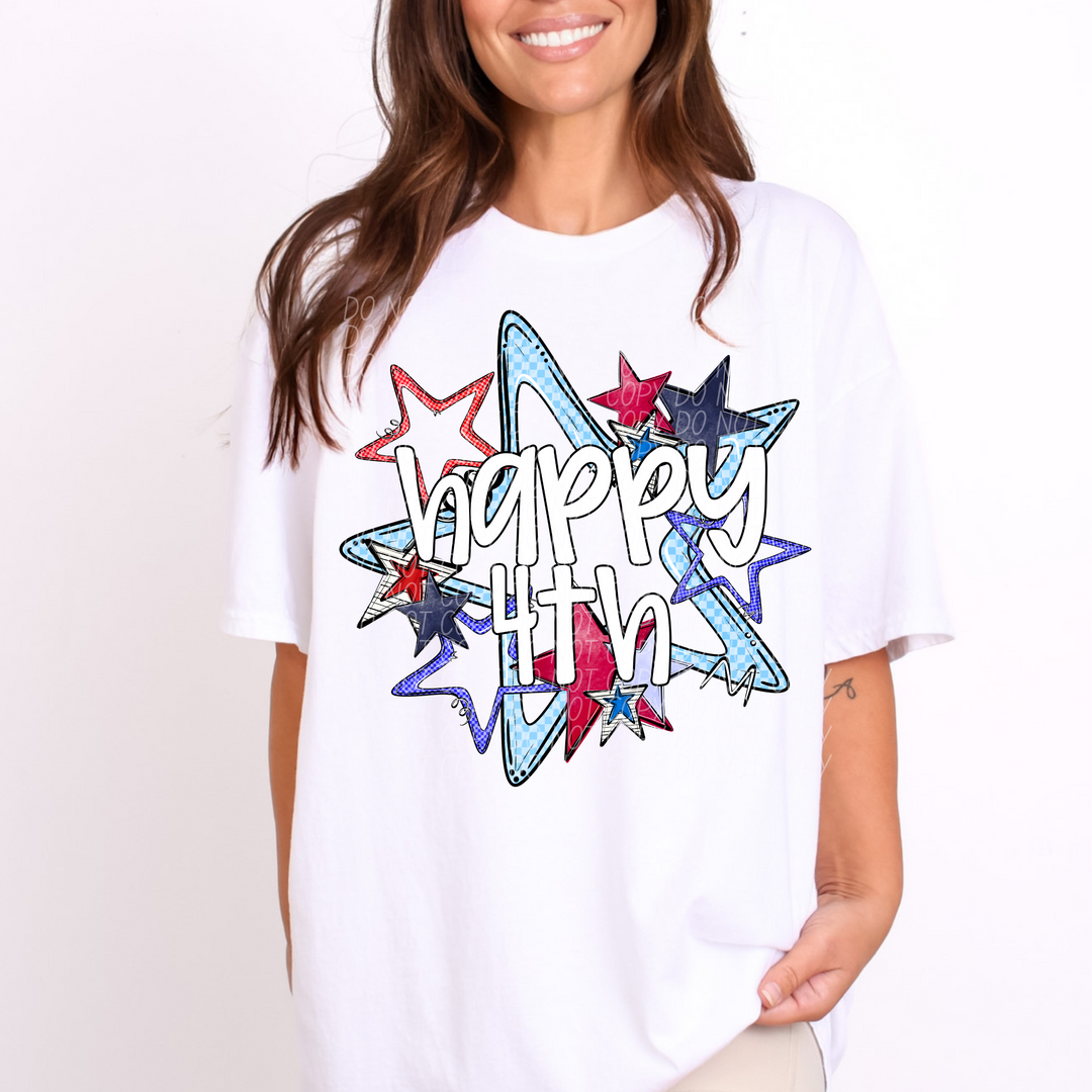 Happy 4th DTF Print