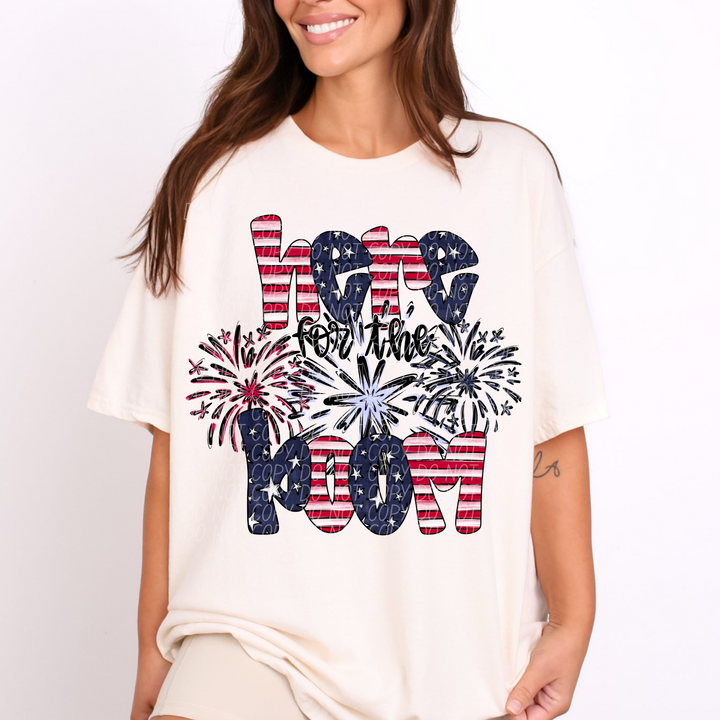 Here For The Patriotic Collection DTF Print