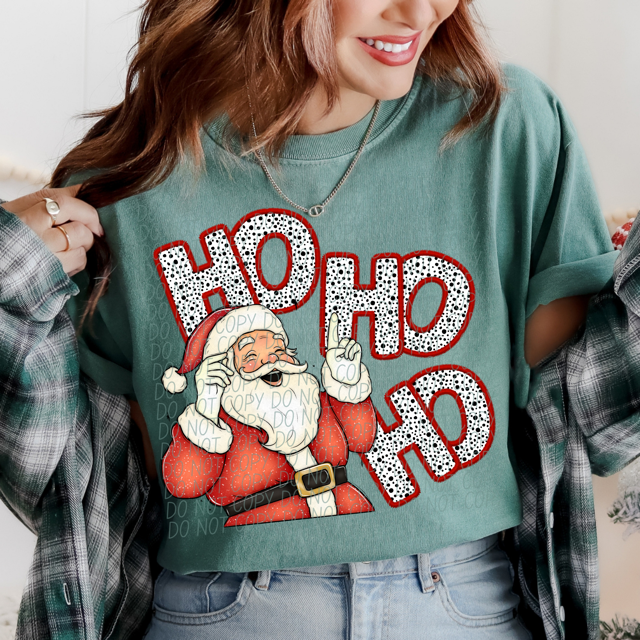 Ho Ho Ho Dancing Santa DTF Print