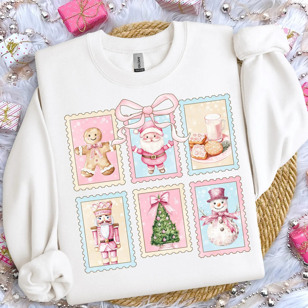 Christmas Stamps DTF Print