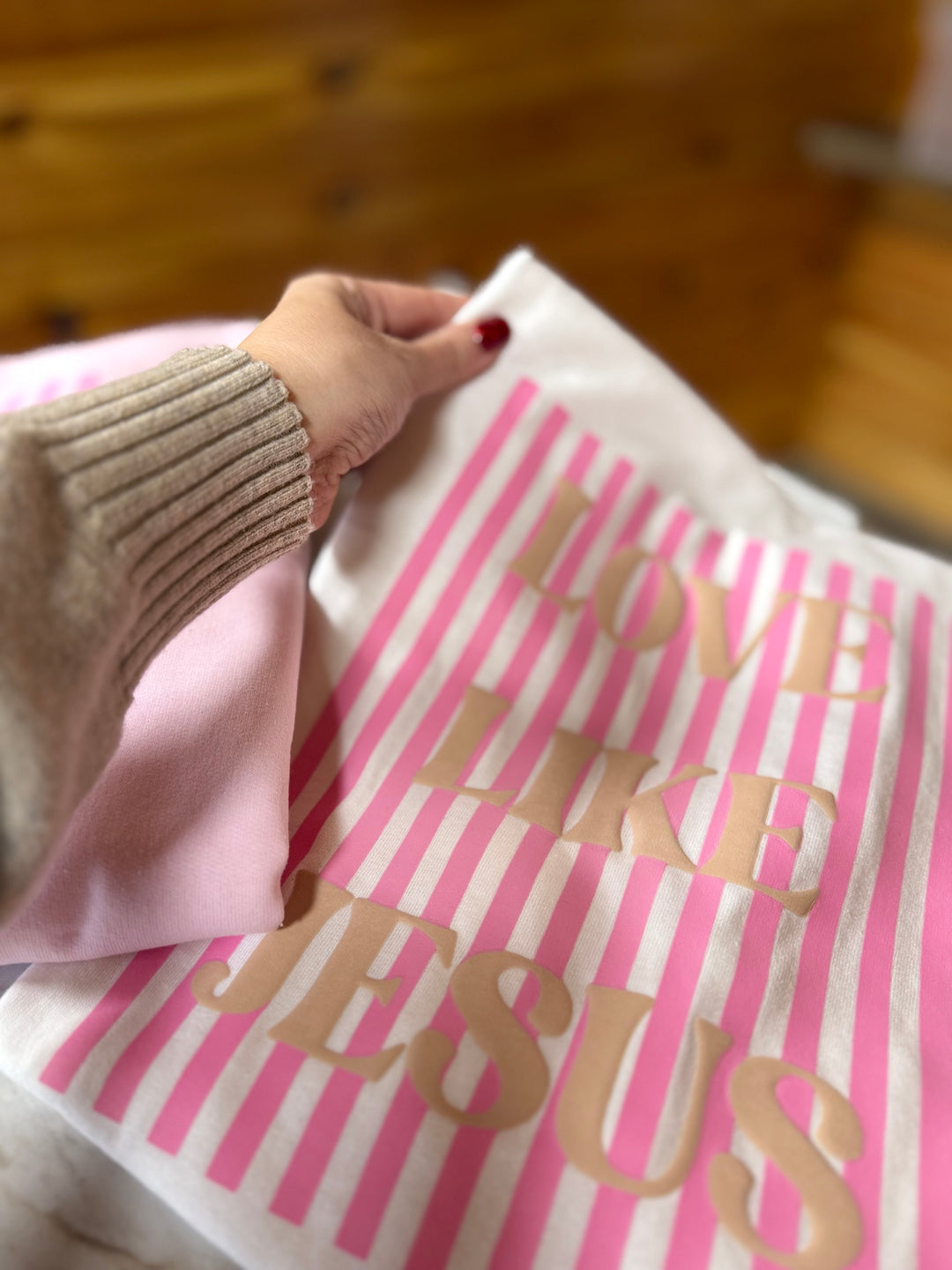 Love Like Jesus PUFF Printed Tee