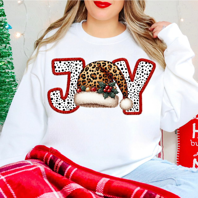 Joy Faux Embroidery Collection DTF Print