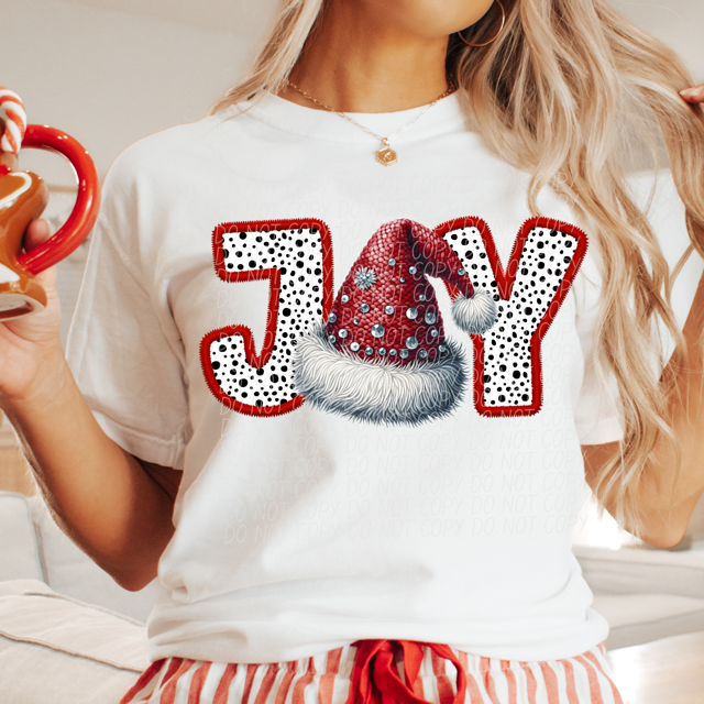 Joy Faux Embroidery Collection DTF Print