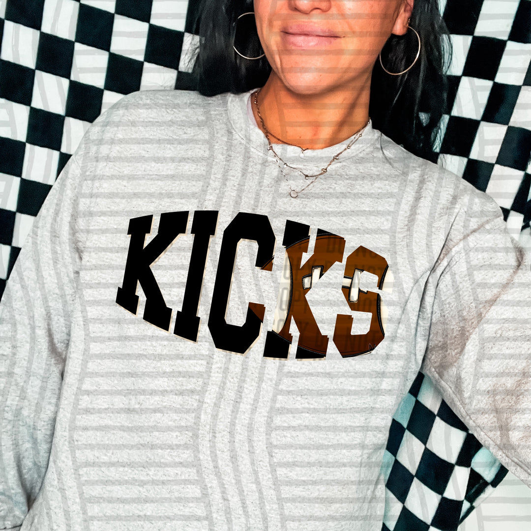 Varsity Clipped Football Mascots DTF Print