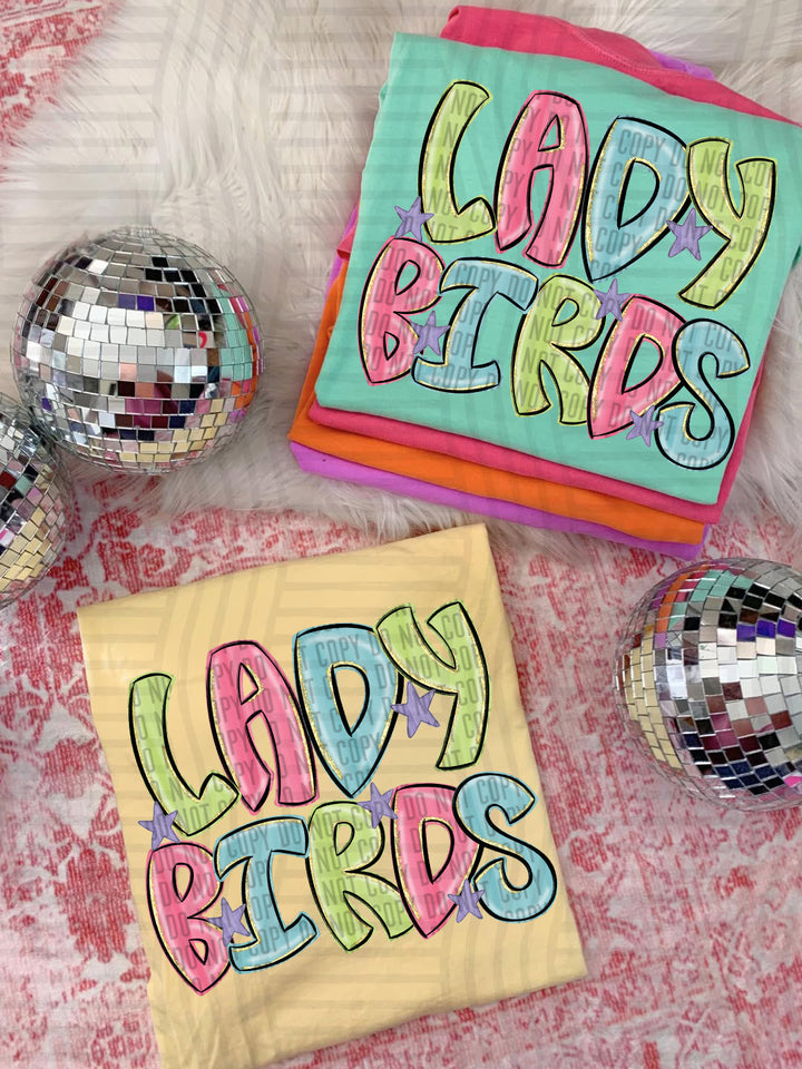 Glittery & Preppy Mascots DTF Print