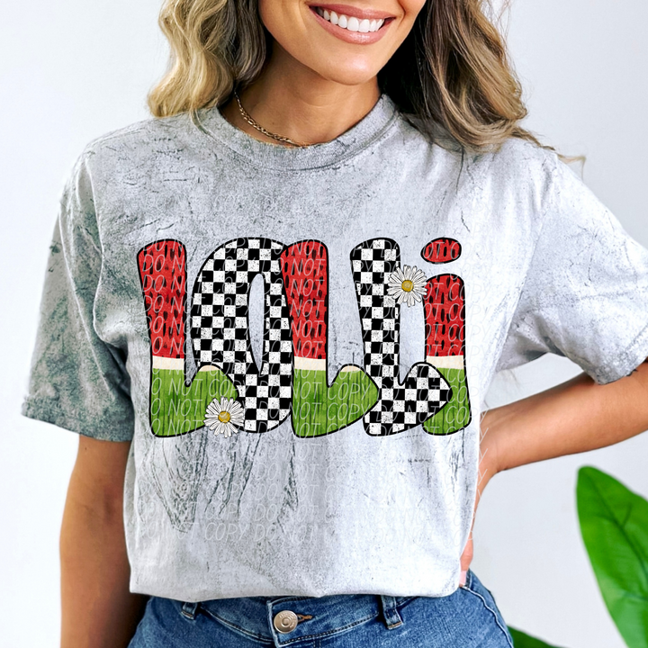 Watermelon Names DTF Print