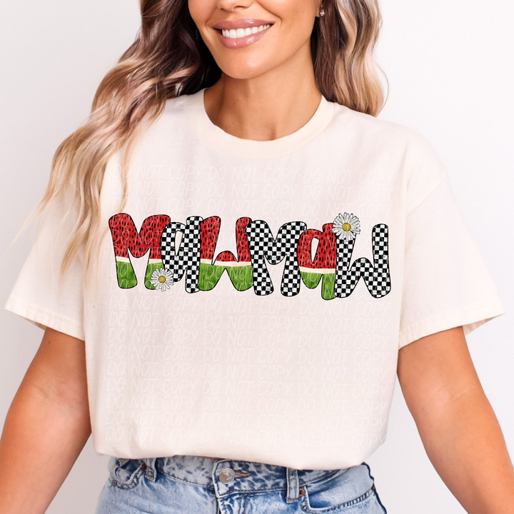 Watermelon Names DTF Print