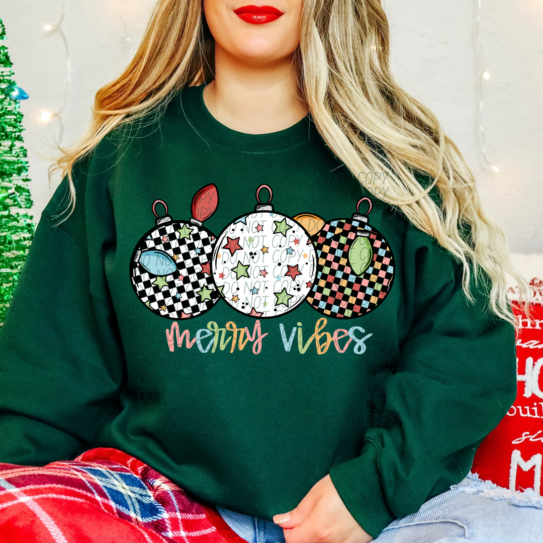 Merry Vibes DTF Print