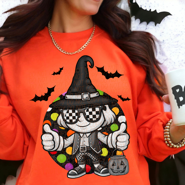 Trick or Treat Mascot DTF Print