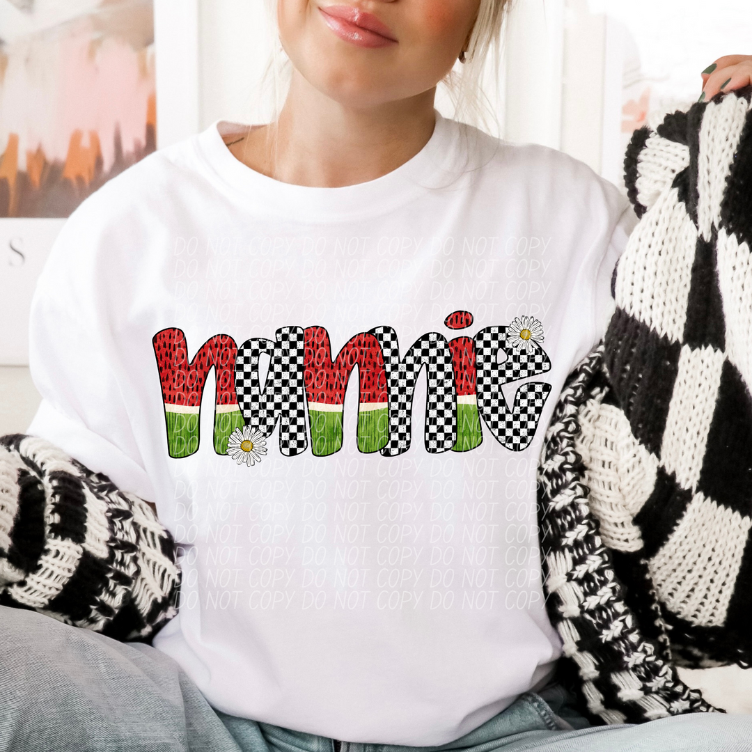 Watermelon Names DTF Print