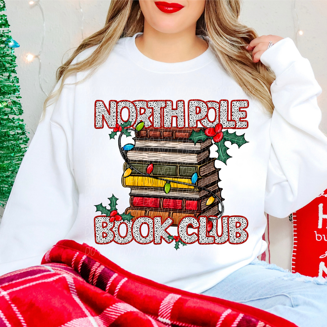 North Pole Book Club DTF Print