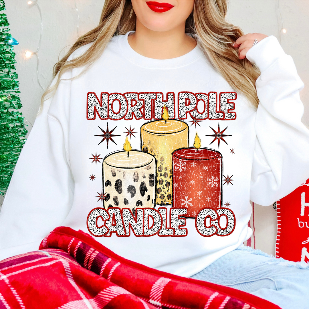 North Pole Candle Co DTF Print