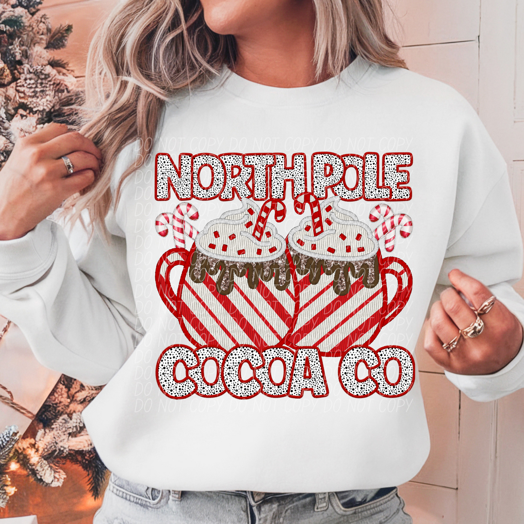 North Pole Cocoa Co DTF Print