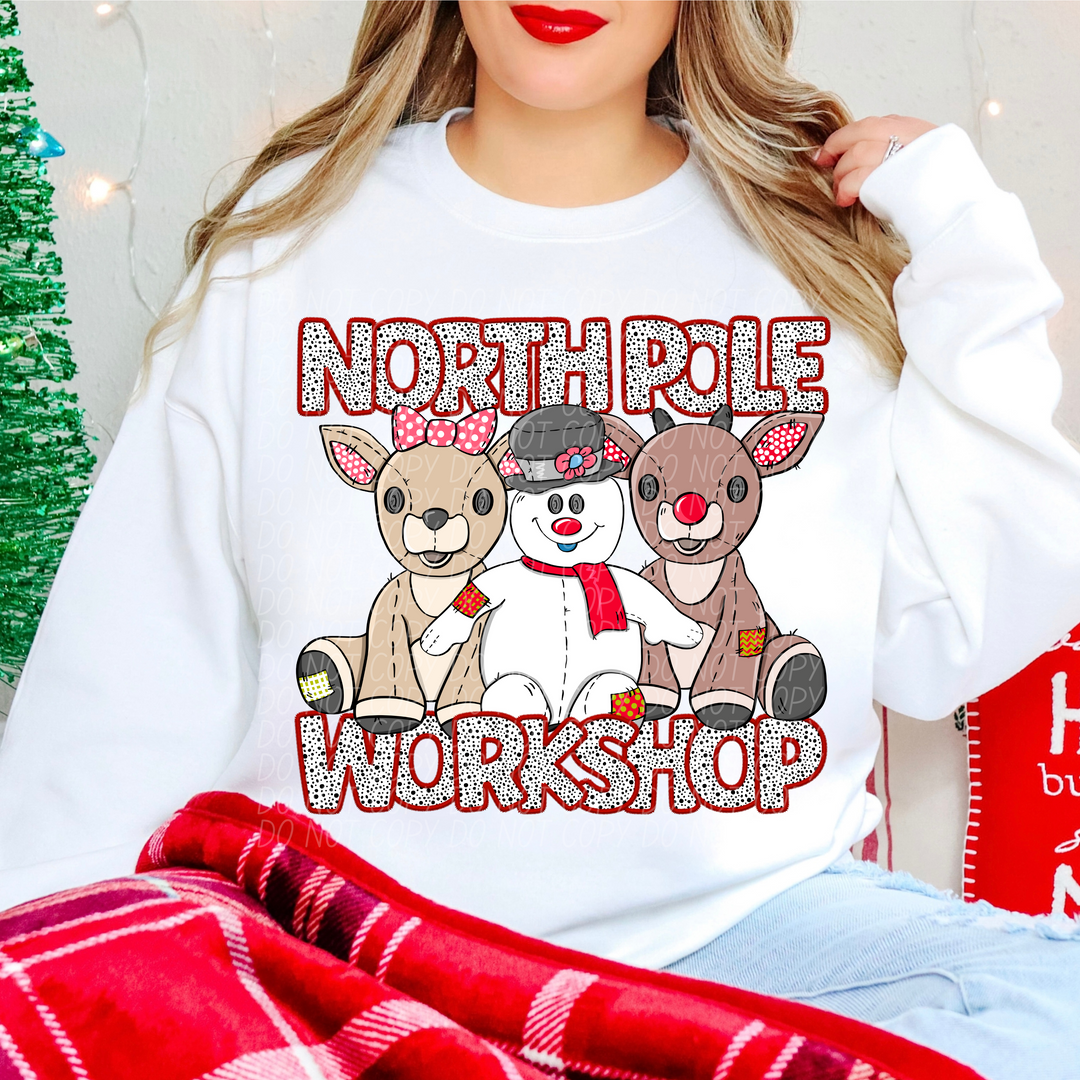 North Pole Workshop DTF Print