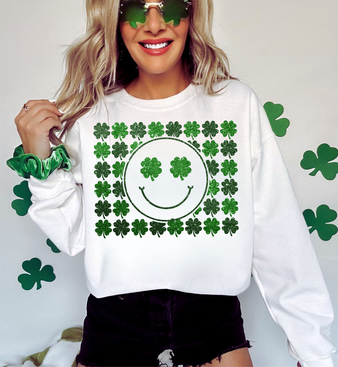 Shamrock Smiley DTF Print