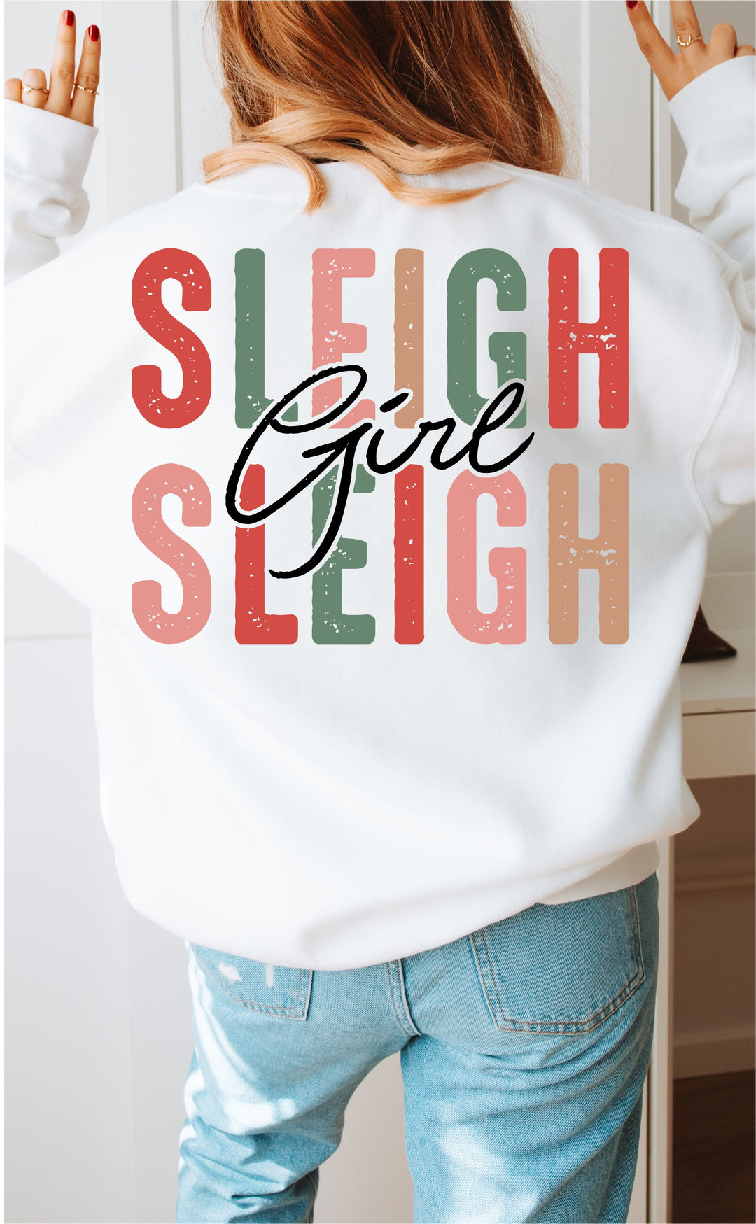 Sleigh Girl Sleigh DTF Print