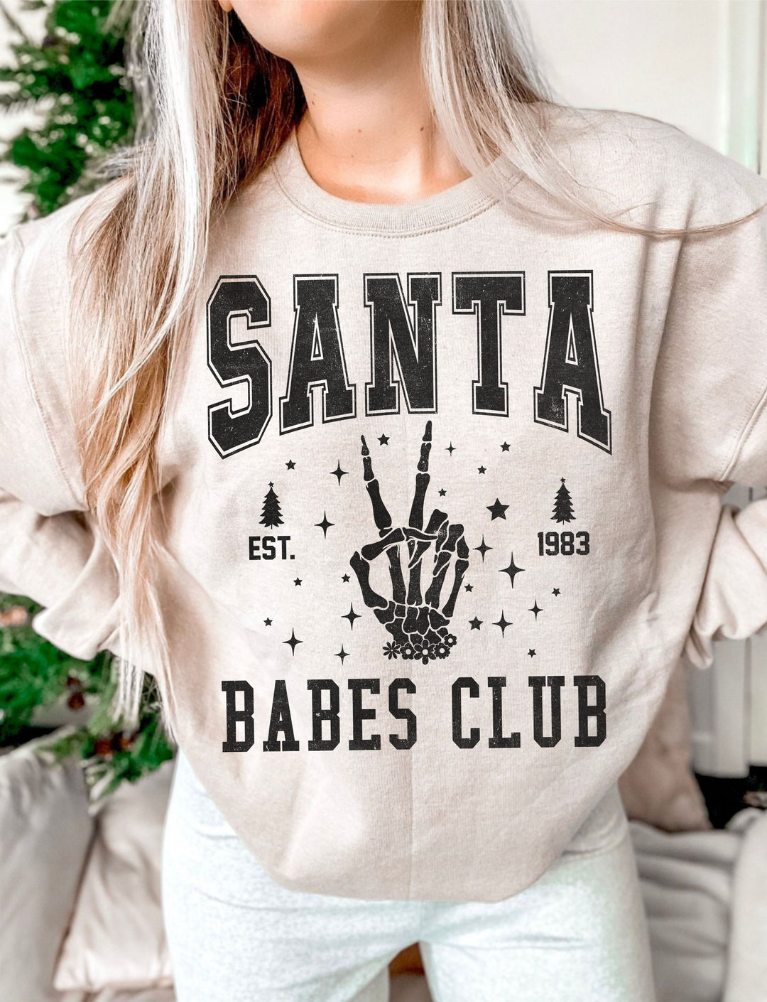 Santa Babes Club Skeleton DTF Print