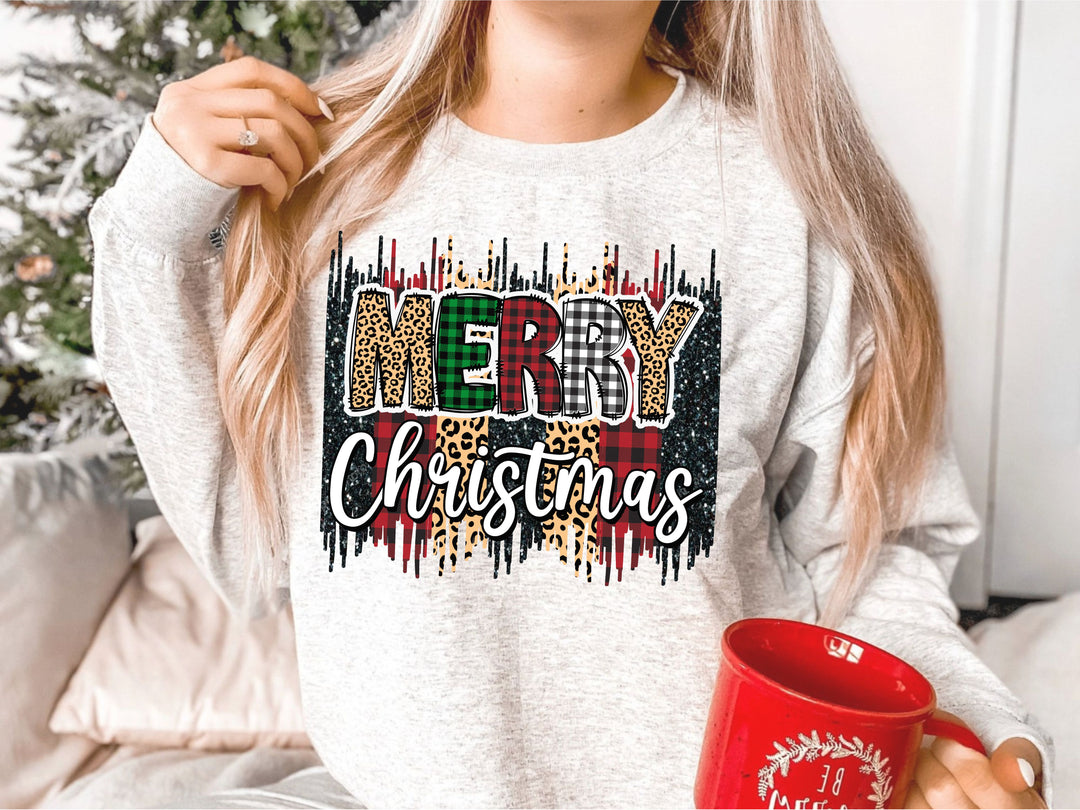 Merry Christmas Brushstroke DTF Print