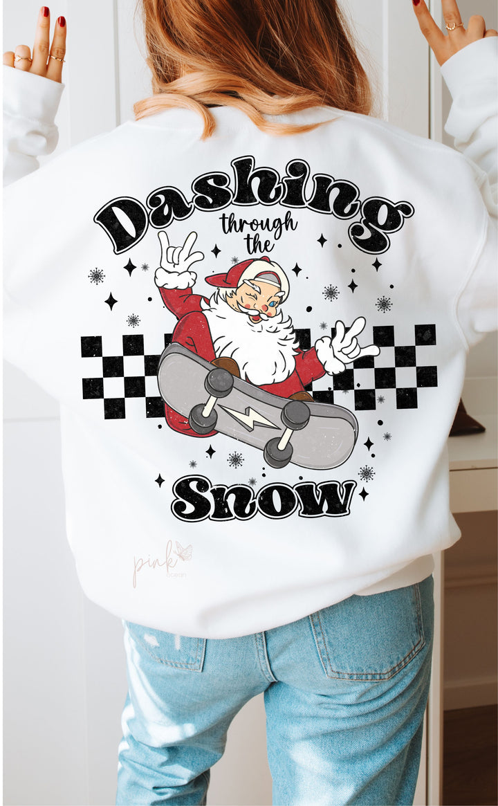 Dashing Through The Snow DTF Print