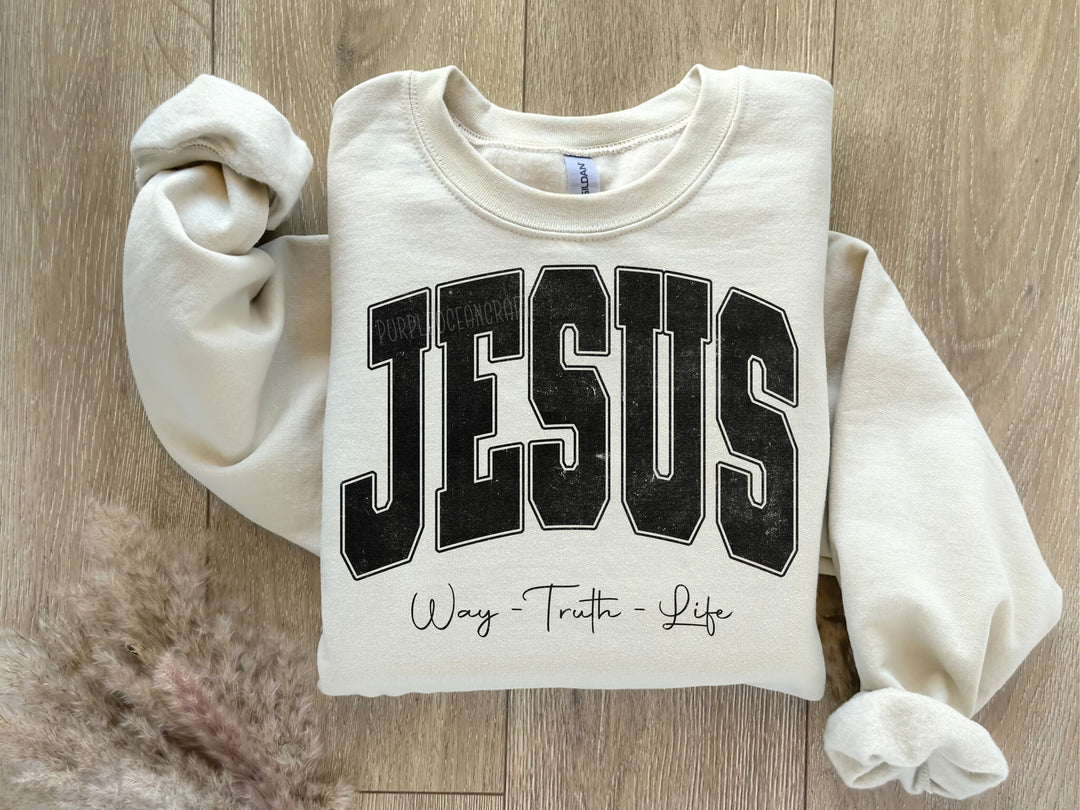 Jesus Way Truth Life DTF Print